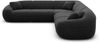Samtstoff Ecksofa Solmare L Form - Samtstoff - schwarz Bild 3