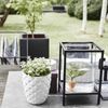 Capi Blumentopf Urban Smooth Quadratisch 50 x 50 x 50cm Schwarz KBL904 424343 Bild 3