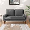 OUNUO 2-Sitzer Sofa 2 Sitzer, Modernes 2er Sofa mit 2 Wurfkissen Bild 3