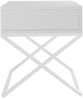 AX LIVING Nachttisch modern weiß Aleio X 45 cm weißes Gestell Bild 3