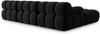Micadoni Modulares Sofa Bellis 4-Sitzer mit flachem Modul Samt Bluvel Schwarz Bild 5