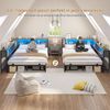 MSMASK Daybett Schlafsofa mit LED-Beleuchtung und Steckdose, Kinderbett, Jugendbett (1 tlg), Bett mit Metallrost, 140x200 cm Bild 3
