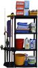 Dmora Blanca Outdoor-Garderobe, Outdoor-Regal, Mehrzweck-Balkongarderobe mit 2 Regalen, 100 % Made in Italy, 89 x 30 x 133 cm, Anthrazit Bild 4