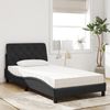 vidaXL Bett mit Matratze Schwarz 100x200 cm Samt 3208642 Bild 3