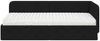 vidaXL Eckbettgestell Schwarz 100 x 200 cm Stoff 3394055 Bild 5