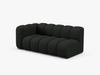 Micadoni Modulares Sofa Lupine 3-Sitzer Links Boucle Baloo Schwarz Bild 2