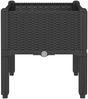 vidaXL Pflanzkasten mit Beinen Schwarz 40x40x42 cm PP 367888 Bild 4