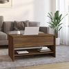 vidaXL Couchtisch Braun Eichen-Optik 80x50x40 cm Holzwerkstoff 819298 Bild 3