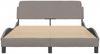 vidaXL Bettgestell "Dover" Taupe 120x200 cm Stoff 373149 Bild 4