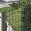 vidaXL Gartentor mit Schloss Woerden Grau 175x100 cm Stahl 42008900 Bild 2