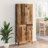 vidaXL Highboard Wandmontiert Altholz 69,5 x 34 x 180 cm Holzwerkstoff 3415752 Bild 4