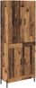 vidaXL Highboard Wandmontiert Altholz 69,5 x 34 x 180 cm Holzwerkstoff 3415752 Bild 2