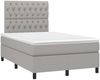 Boxspringbett mit Matratze & LED Stoff Hellgrau 120x200 cm, Härtegrad: H2 [3135101] Bild 3