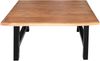 Couchtisch Baumkante 90x90 cm Akazie Nussbaumfarben schwarz A-Gestell 83941459 Bild 5
