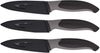 3er Set Küchenmesser mit Klingenschutz schwarz C1 Bild 2