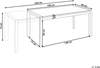 Ausziehbarer Gartentisch BINASCO 160 220 cm 90 cm Beige Bild 2