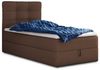 Boxspringbett Best Mini mit Bettkasten und Matratzentopper - Einzelbett mit Bonell-Matratze und Topper, Polsterbett, Bett, Schlafzimmer (Braun (Inari 24), 80 x 200 cm) Bild 4