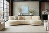 KAWOLA Big Sofa PADANA Stoff beige 86 x 166 x 410 cm Bild 2
