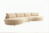 KAWOLA Big Sofa PADANA Stoff beige 86 x 166 x 410 cm Bild 3