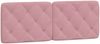 vidaXL Bett mit Matratze Rosa 140x190 cm Samt 3208657 Bild 5