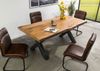 Baumtisch Mango 200x100x77 natur lackiert / X-Beine anthrazit glänzend FREEFORM 5 Bild 2