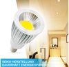 MUPOO LED-Leuchtmittel LED COB Strahler,LED Glühbirne LED Lampe GU10/E27/E14/GU5.3, E14, E27, GU 5,3, GU10, 1 St, LED Spot 45°,Super hell,9W/12W/15W,Warmweiß/Weiß Bild 3