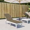 vidaXL Liegestuhl-Auflage Melange Taupe (75+105) x 50 x 4 cm Stoff 4002495 Bild 3