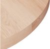 vidaXL Runde Tischplatte Ø50x1,5 cm Unbehandeltes Massivholz Eiche 342895 Bild 2