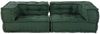 vidaXL 2-Sitzer-Modulsofa Grün 140x70x36 cm Stoff 4019036 Bild 3