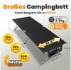 HOMECALL Feldbett Klappbar Campingbett Klappbett karpfenliege XXXL Campingliege (Leicht aufzubauende Schlafbetten für den Außenbereich, 200KG) Bild 3