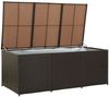 vidaXL Gartenbox Poly Rattan 180x90x70 cm Braun 46478 Bild 3