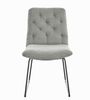 KAWOLA Stuhl NEW CHARME Esszimmerstuhl Cord steingrau 87 x 66 x 52 cm Bild 3