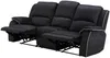 Vente-unique - HERNANI Couchgarnitur StoffStoff Schwarz - B 96 cm x H 99 cm x L 158 cm210 cm Bild 4
