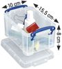 Really Useful Box Aufbewahrungsbox 0,7l 155x80x100mm PP transparent Bild 4