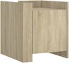 vidaXL Nachttisch Sonoma-Eiche 45x50x50 cm Holzwerkstoff 848299 Bild 2