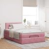 vidaXL Ottomane Bett mit Matratze & LEDs Rosa 120x190 cm Samt 3312541 Bild 4