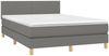 vidaXL Boxspringbett mit Matratze Stoff Dunkelgrau 140x200 cm Bild 3