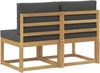 vidaXL 2 Stück Outdoor Mittelsofa Massivholz Akazie Weiß 901465 Bild 5