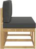 vidaXL 2 Stück Outdoor Mittelsofa Massivholz Akazie Weiß 901465 Bild 4