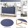 PXloue Sideboard kommode Highboard, mit 4 Türen, Kommode Landhaus, Anrichte, Buffet, B 120cm Bild 4