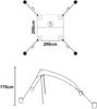 Strandzelt Bernheze 200x200x170cm Grau [pro. tec] Bild 2