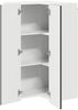 vidaXL Wand-Eckschrank PORTO Schwarz 57 x 57 x 100 cm Holzwerkstoff 885516 Bild 5