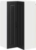 vidaXL Wand-Eckschrank PORTO Schwarz 57 x 57 x 100 cm Holzwerkstoff 885516 Bild 2