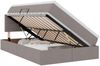 vidaXL LED-Speicherbett mit Matratze Taupe 120 x 200 cm Stoff 3371139 Bild 2