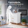 Bellabino 'Liri' Wickelkommode, weiß, mit 3 Schubladen, Wickeltisch mit abnehmbaren Wickelaufsatz Bild 5