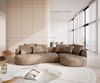 Sofa Edina 330x170 cm Mikrofaser Taupe Vintage Bild 2