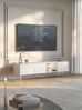 Selsey 'Modity' TV-Schrank 3-türig mit Glasregal und Beleuchtung, 175 cm, Weiß Bild 3