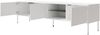 Selsey 'Modity' TV-Schrank 3-türig mit Glasregal und Beleuchtung, 175 cm, Weiß Bild 4