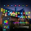 VIVIHEYDAY LED-Lichterkette Bunt, 33/66/132 LED Kugel Lichterkette mit Fernbedienung & Timer, USB-Music Sync, APP-Steuerung, Party, Garten, Hochzeit, Weihnachtsdeko Bild 4