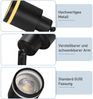 ZMH Moderne schwarze Deckenleuchte: 5 verstellbare Deckenstrahler aus Metall, GU10 Deckenlampe, für Schlafzimmer, Esszimmer, ohne Leuchtmittel Bild 4